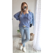 PULL AMELIE BLEU