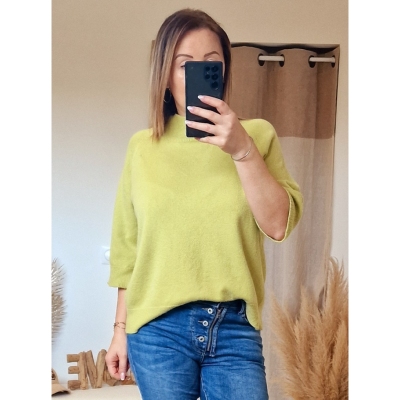 PULL LILI VERT POMME
