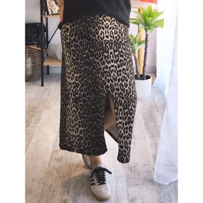 JUPE LEOPARD DELPHINE