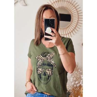 TEE-SHIRT LINDA KAKI