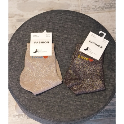 CHAUSSETTE LOVE MARRON