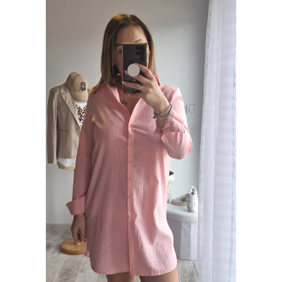 ROBE CHEMISE ROSE