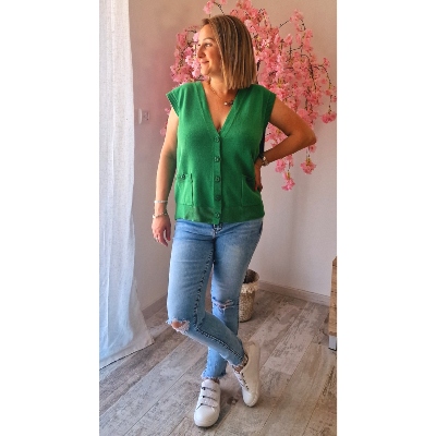 GILET VERT DAISY