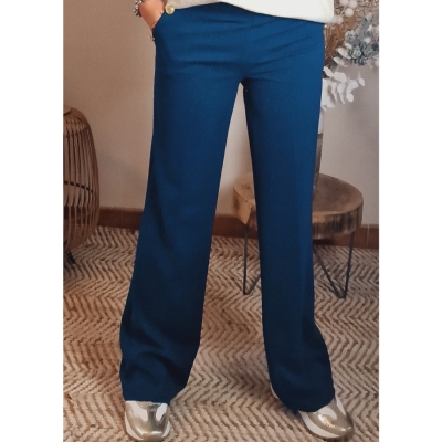 PANTALON BLEU CANARD LALI