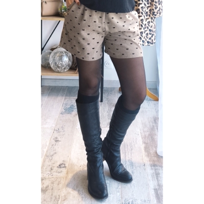 SHORT GRIS NOEUD