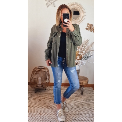 VESTE KAKI AMOUR
