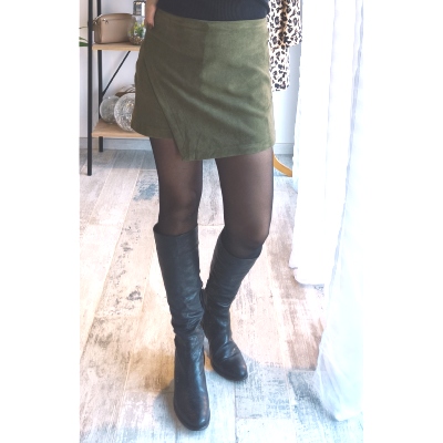 JUPE SHORT KAKI