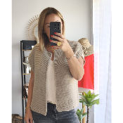 GILET SAMANTHA TAUPE