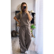 PANTALON GYLIANE TAUPE