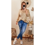 PULL ETOILE DOREE