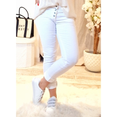 JEANS BLANC 8097