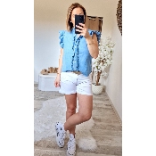 SHORT BLANC