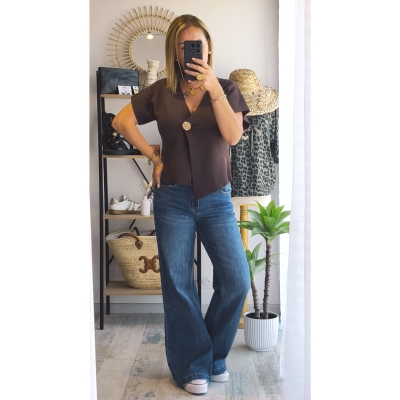 GILET JULY MARRON