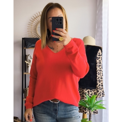 PULL MARTHE ROUGE
