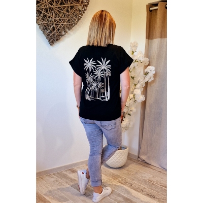 TEE-SHIRT MIAMI NOIR