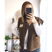 GILET SANS MANCHE CHOCO