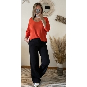 petit pull orange