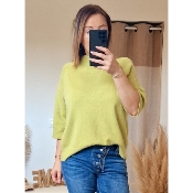 PULL LILI VERT POMME