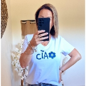 TEE-SHIRT CIAO BLEU