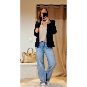 BLAZER CELESTE NOIR