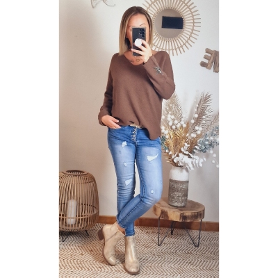 PULL MARRON CELINE