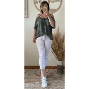 JEANS BLANC 7/8