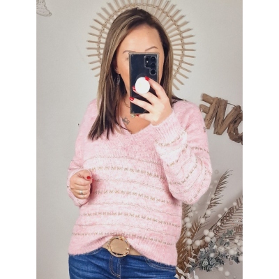 PULL ROSE NATHALIE