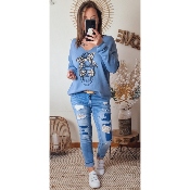 JEANS LILA