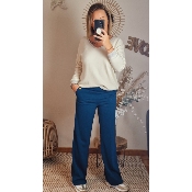 PANTALON BLEU CANARD LALI