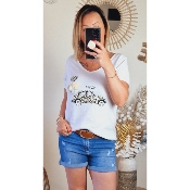 TEE-SHIRT BLANC COCINELLE