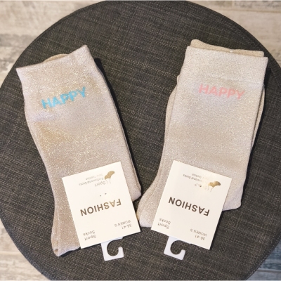 CHAUSSETTE HAPPY BLEU